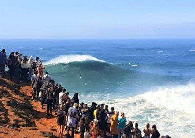 Nazaré waves Portugal surf camp holiday